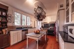 Large kitchen with commercial stove
